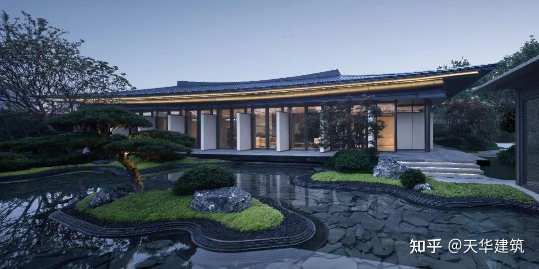 建筑遵于传统礼制的开间划分,引用三段式立面.