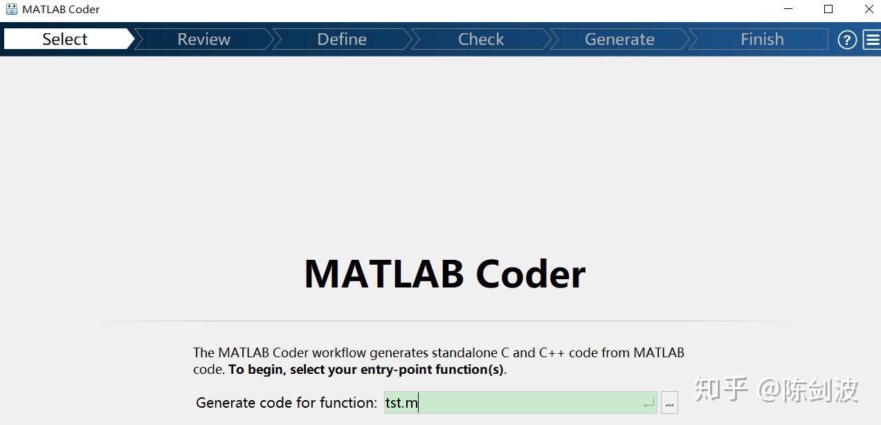 matlab代码生成(m文件转c代码) - 知乎