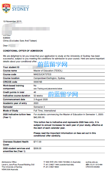 案例分析 无专业背景学生是如何申请悉尼大学双offer 知乎