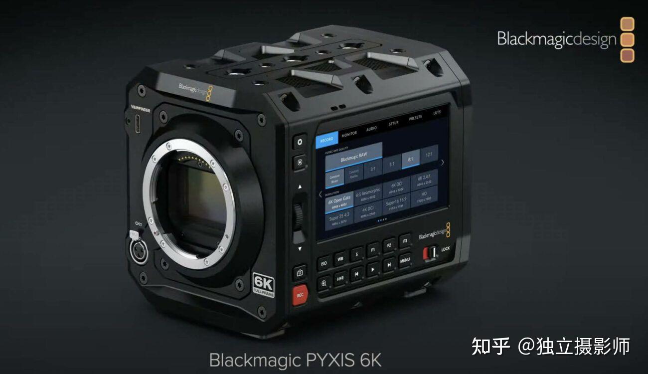 blackmagic pyxis 6k共有三款型号,可选l卡口,pl或
