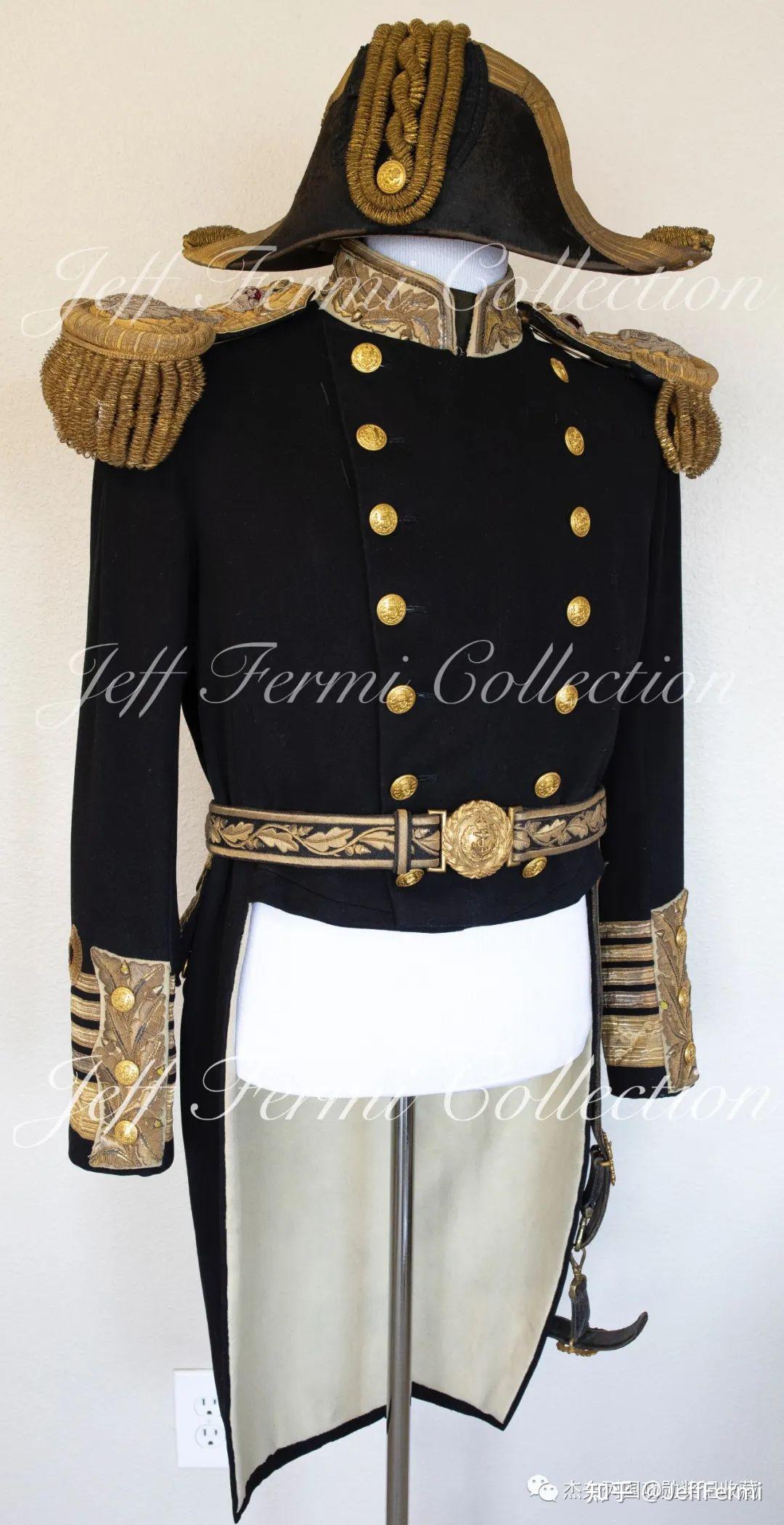 收藏品 - 英国皇家海军元帅大礼服 | 浅谈海军将官大礼服样式变迁及