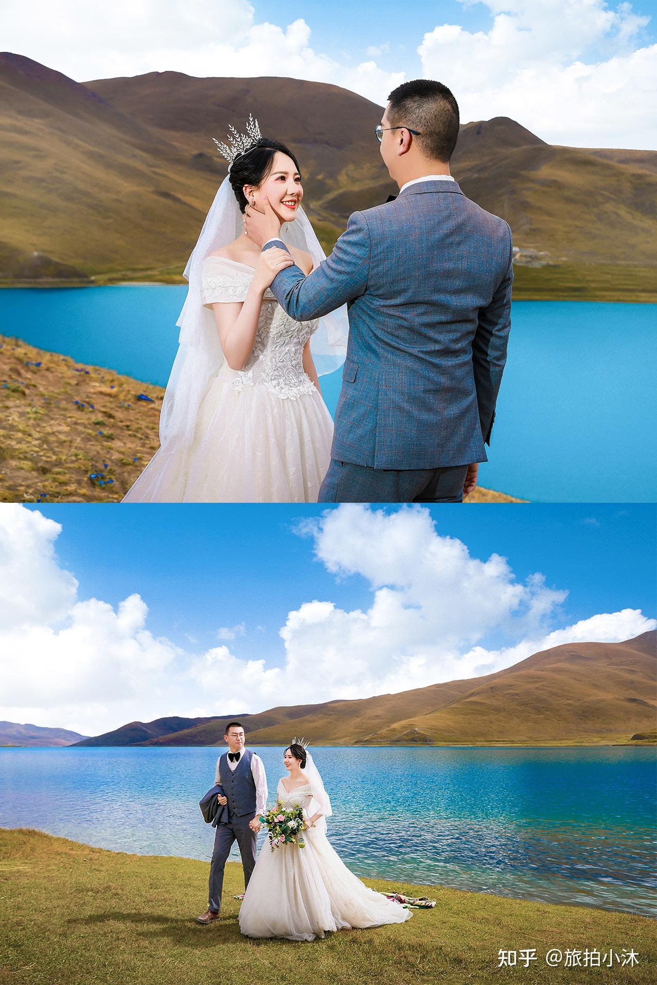 西藏婚纱照拍婚纱照不能错过的一大风景羊湖婚纱照