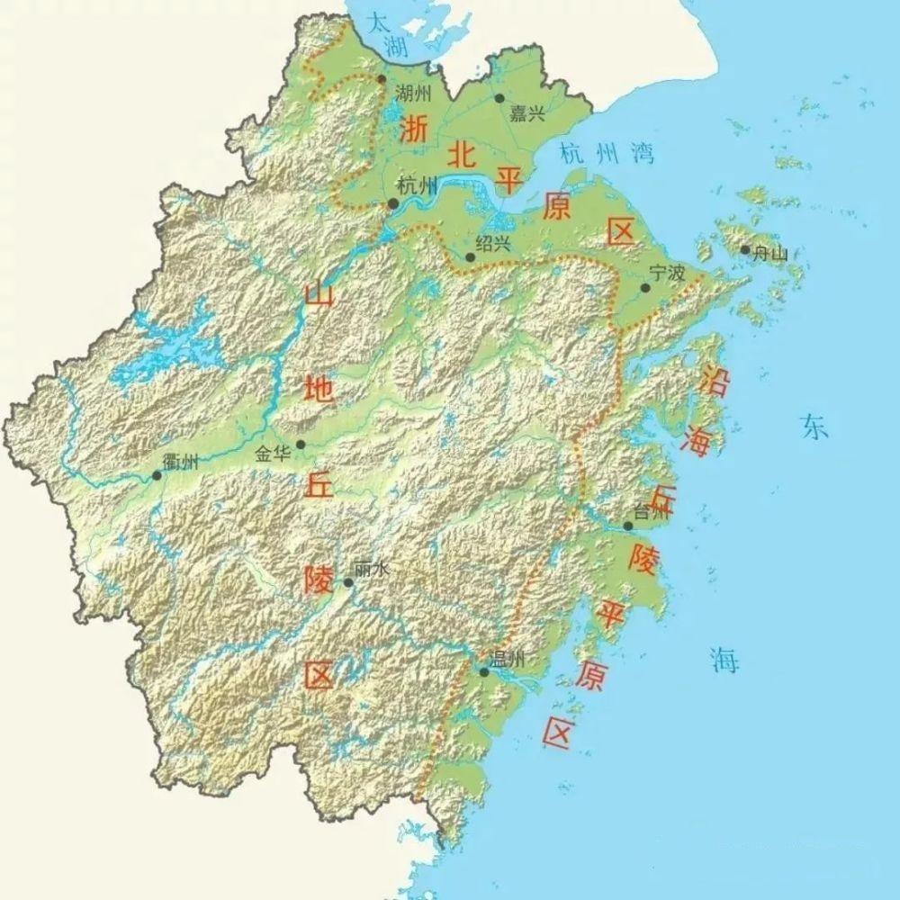 浙江山脉地图高清版图片