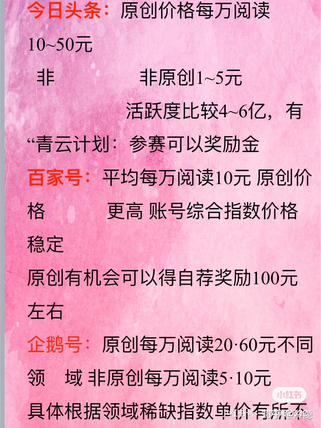 各大自媒体平台写文章都是怎么收益的?