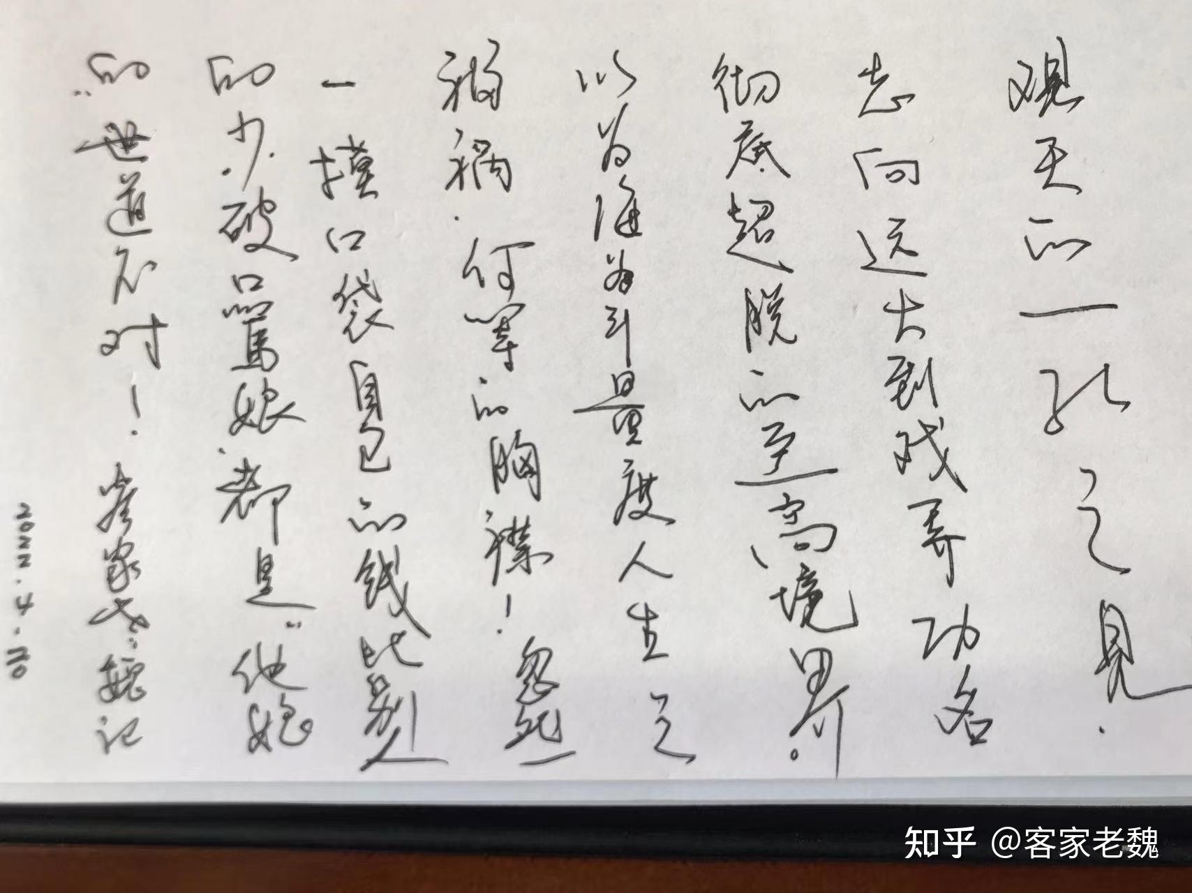 书写清朝丁元英《自嘲》诗及解释