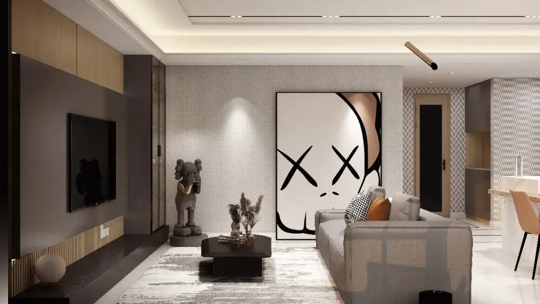 潮顶国际软装仅靠色彩搭配弥补土丑缺陷