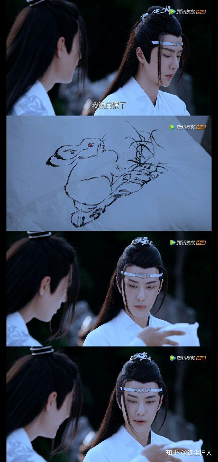 眼神中夹带着温柔笑意——这不就是那个雅正端方又深情无比的蓝忘机吗