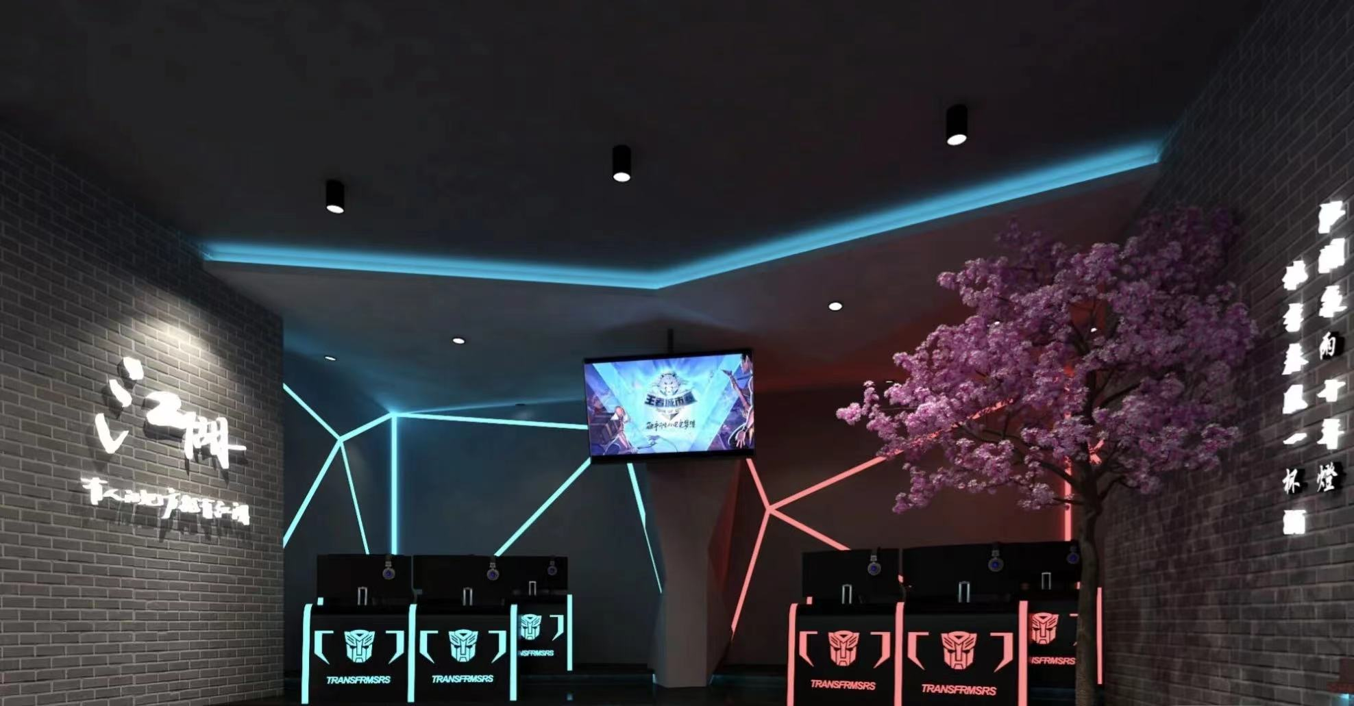 电竞网吧如何装修出炫酷效果