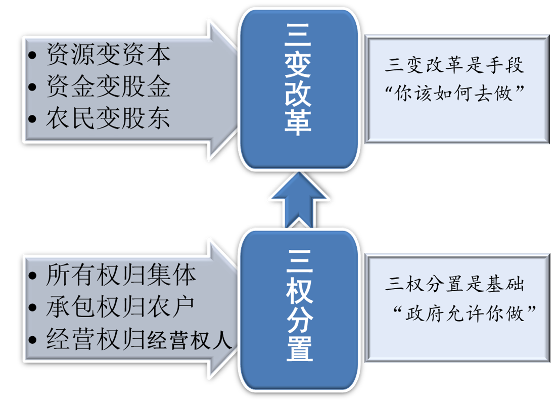 乡村振兴的体制改革驱动三权分置与三变改革
