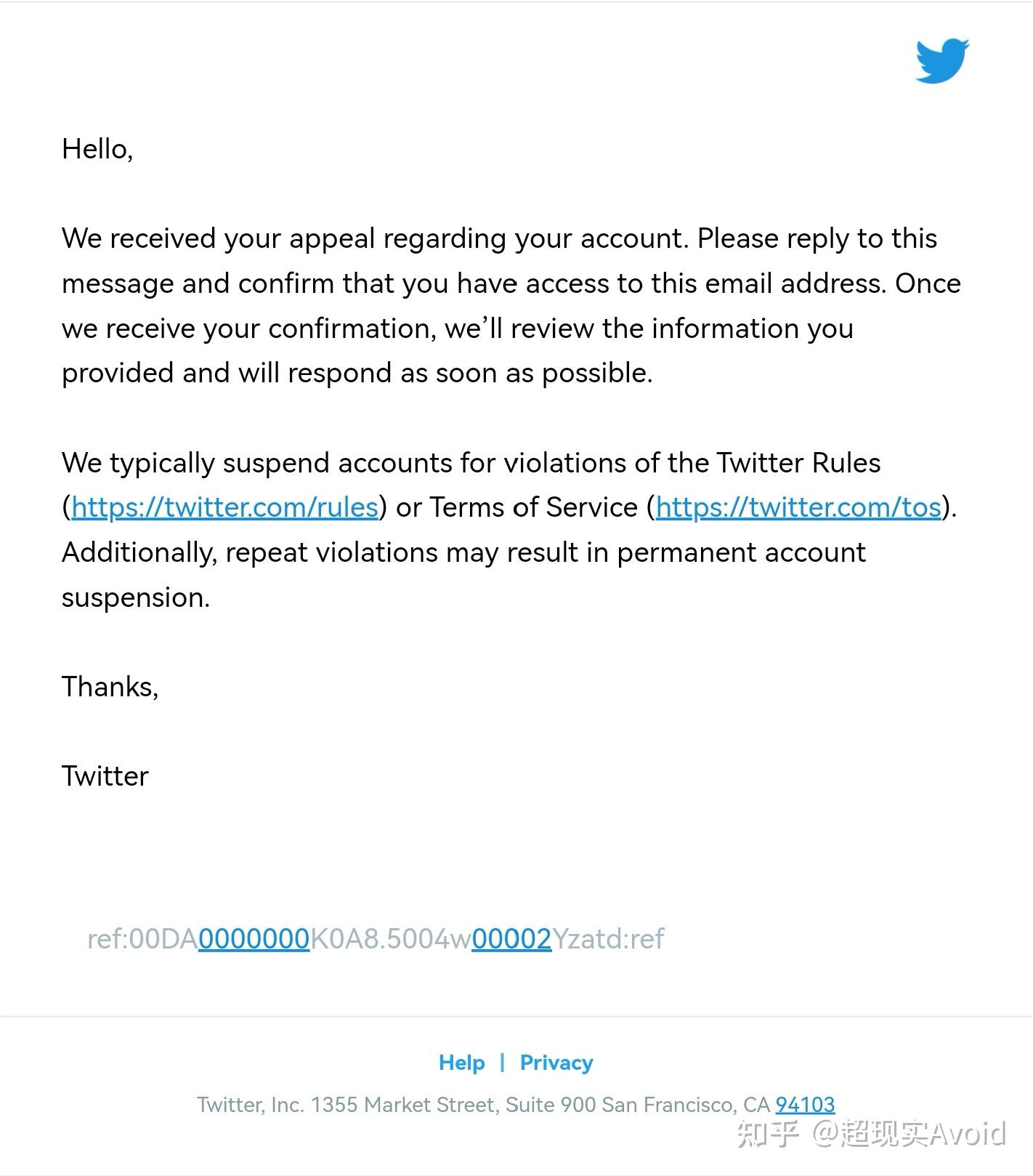 满头问号一一关于我的推特账号无缘无故被冻结这件事的解决过程和心得- 知乎
