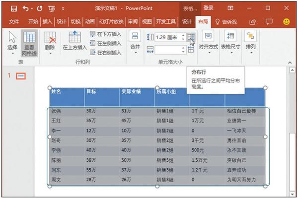 ppt表格文字怎么上下居中