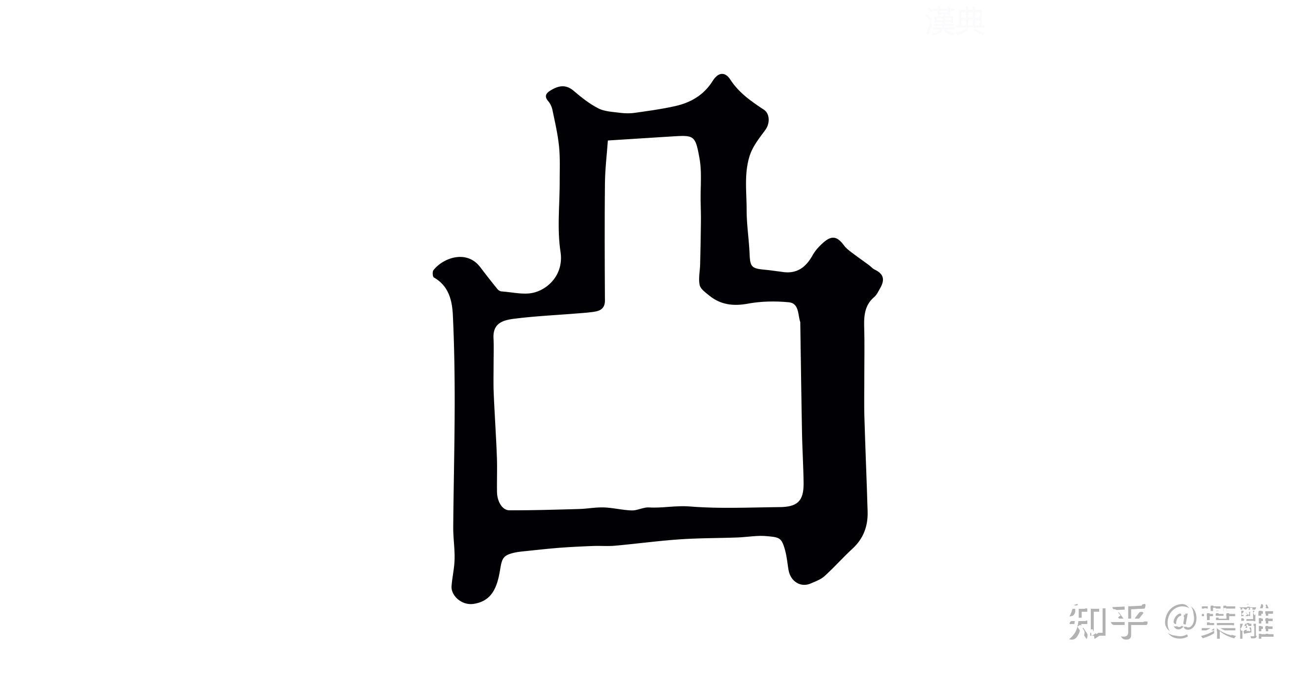 每日汉字凹凸有凹有凸