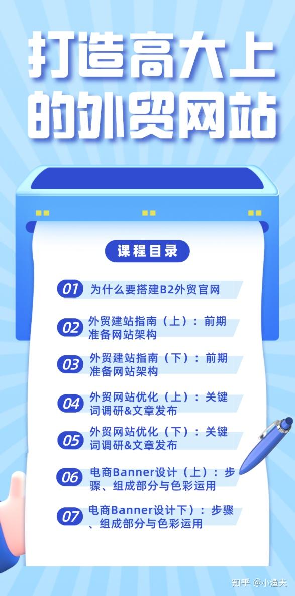 白嫖【外贸精品课】!免费领取建站 社媒tiktok 谷歌精品课程! - 知乎