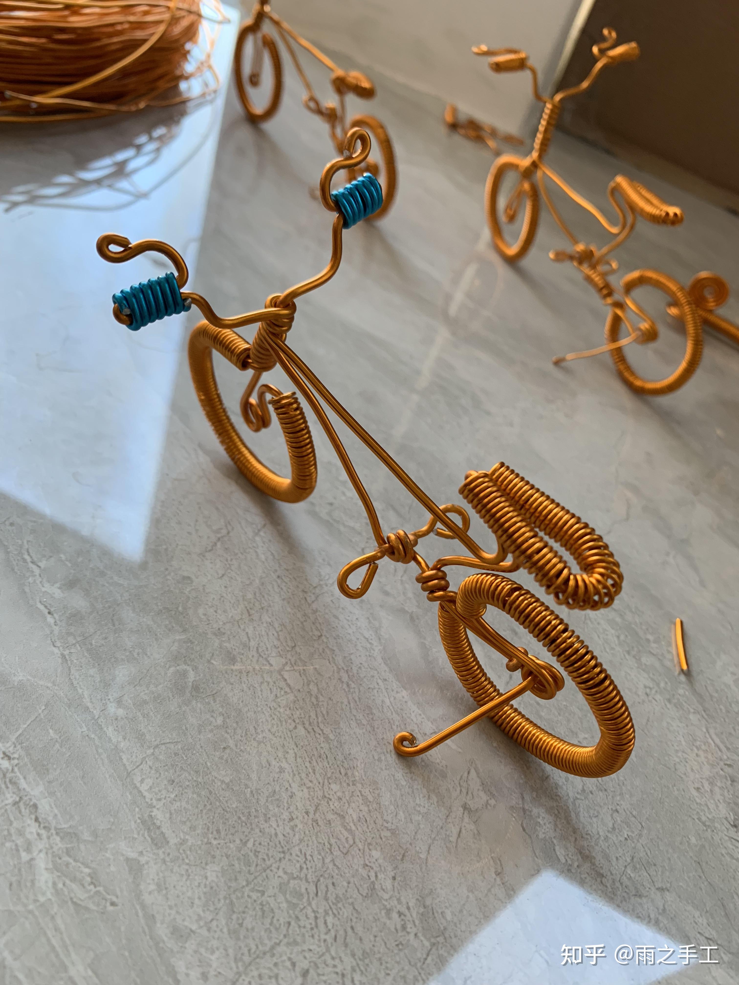 铝线手工艺品自行车教程
