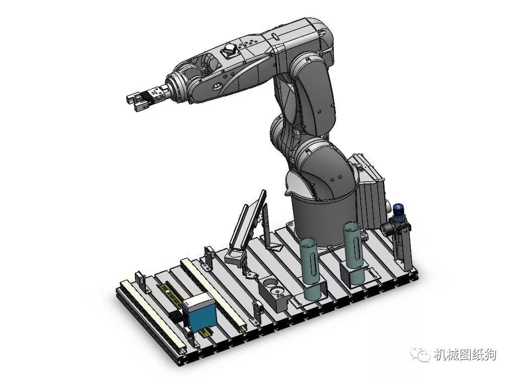 機器人festo機器人手臂平臺3d數模圖紙solidworks設計附stp