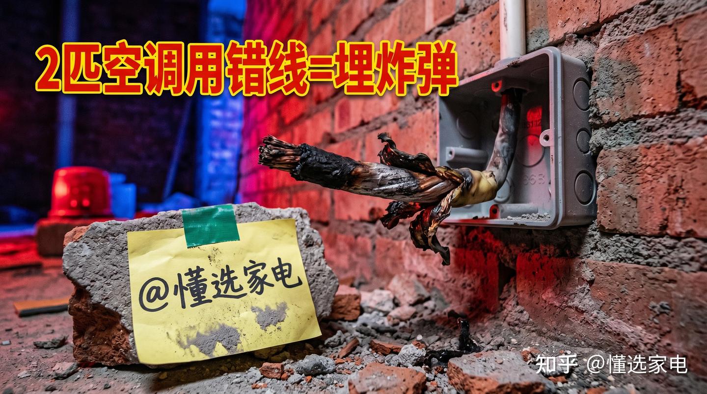 换了3次空开后,终于算懂了2匹空调用多大平方电线的铁律