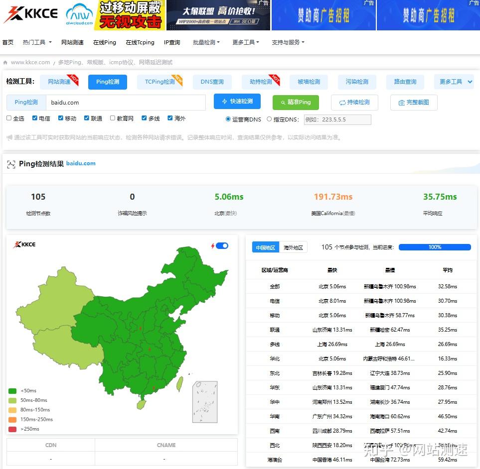 几个免费的Ping工具，你不用？但必须要懂！ - 知乎