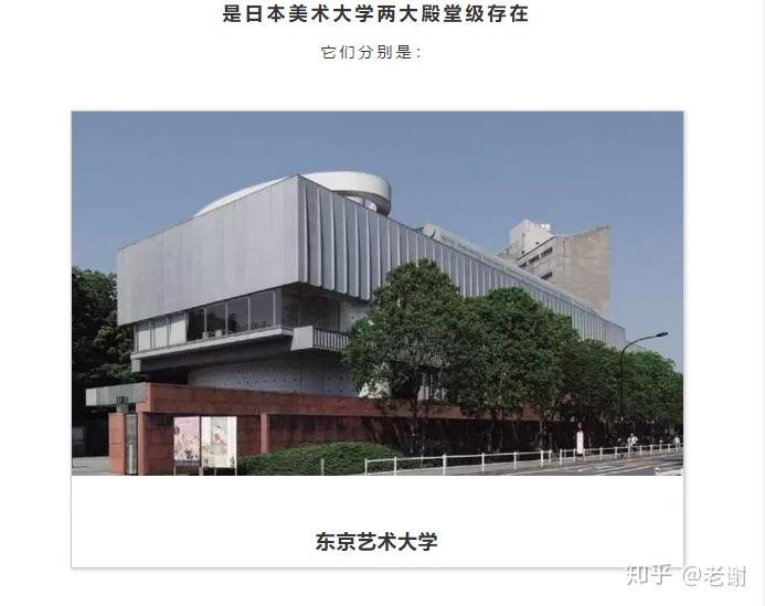金字塔尖的是东京艺术大学.