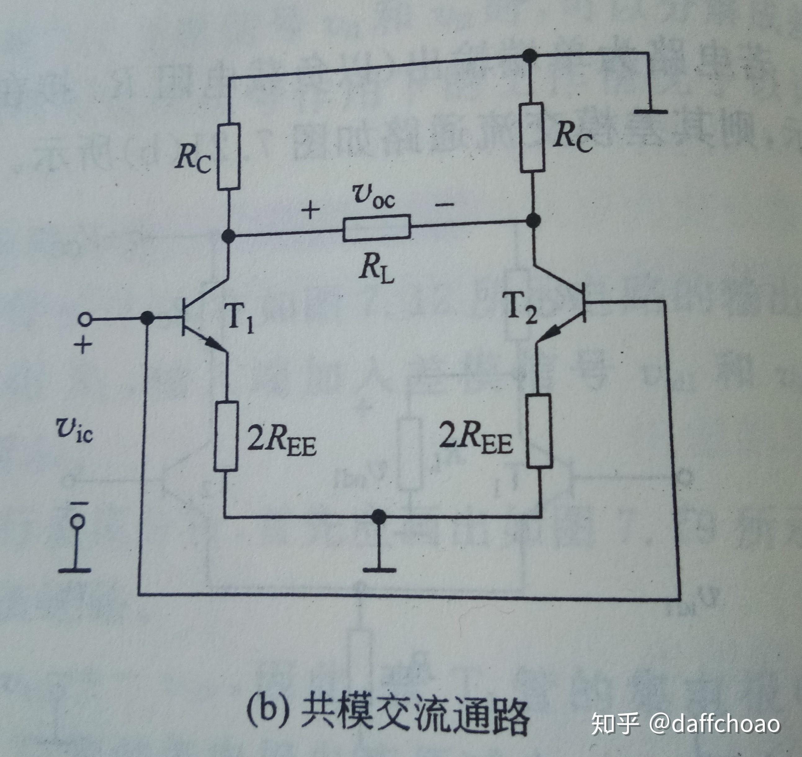 单端输入的共模电压增益:可知,要想提高单端输出时的差分放大电路的