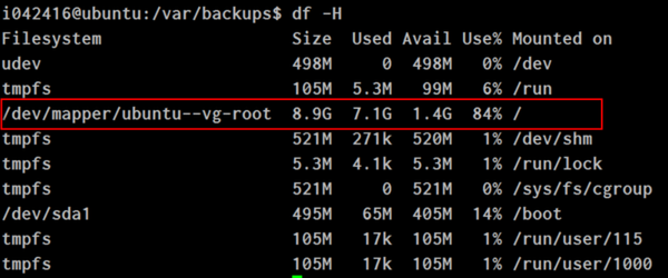 Ubuntu lvm увеличить размер