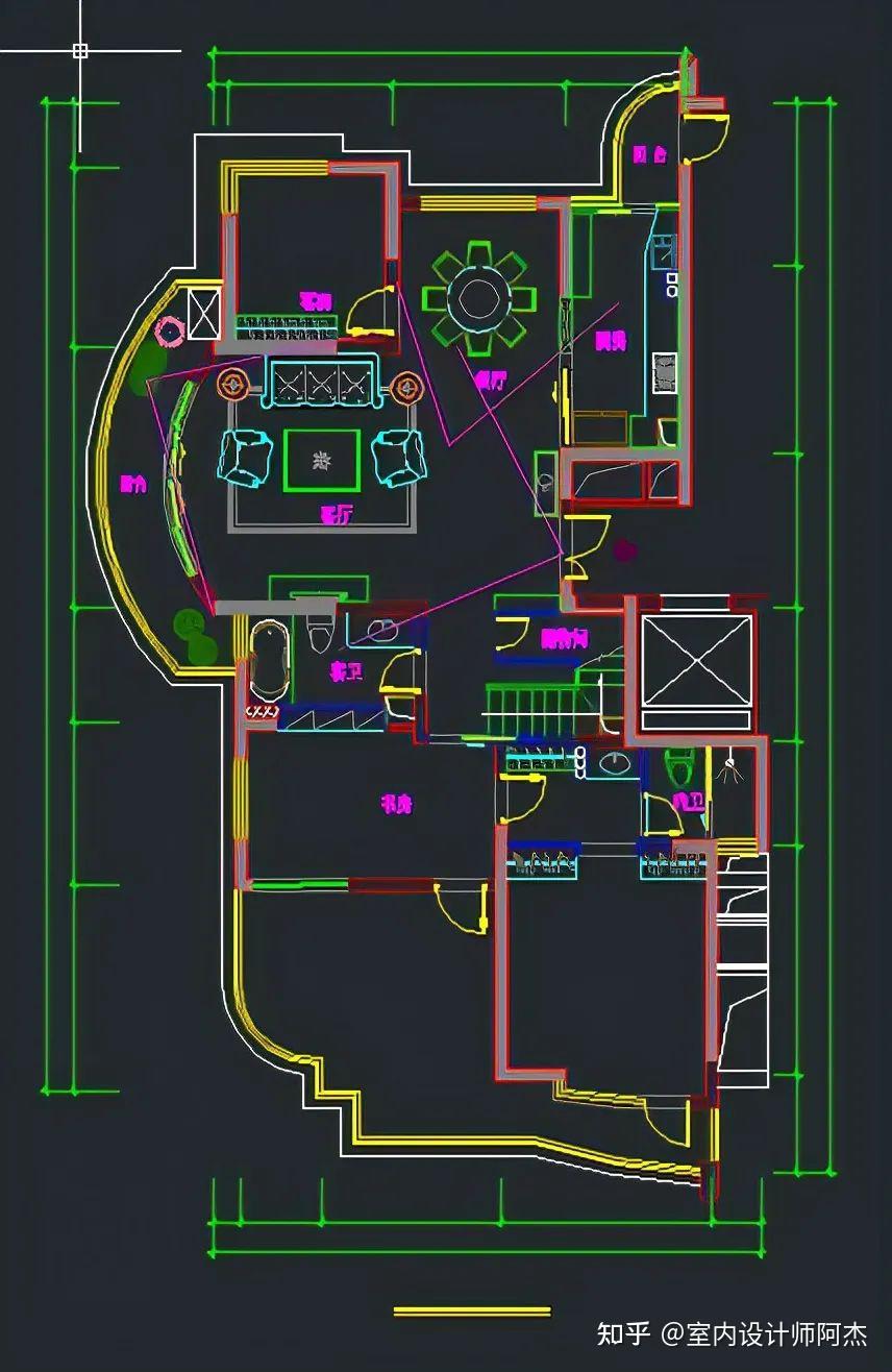 超全100套完整室内设计家装CAD施工图（附效果图） - 知乎