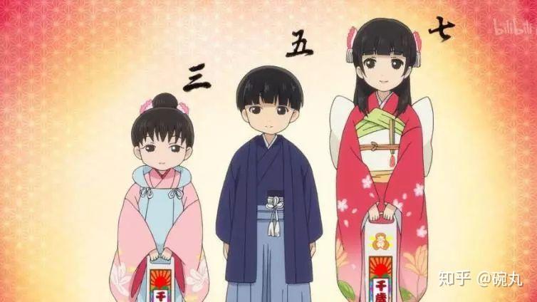 在婴儿百日宴,七五三节(日本传统节日,在每年11月,用以庆祝和祈祷3岁