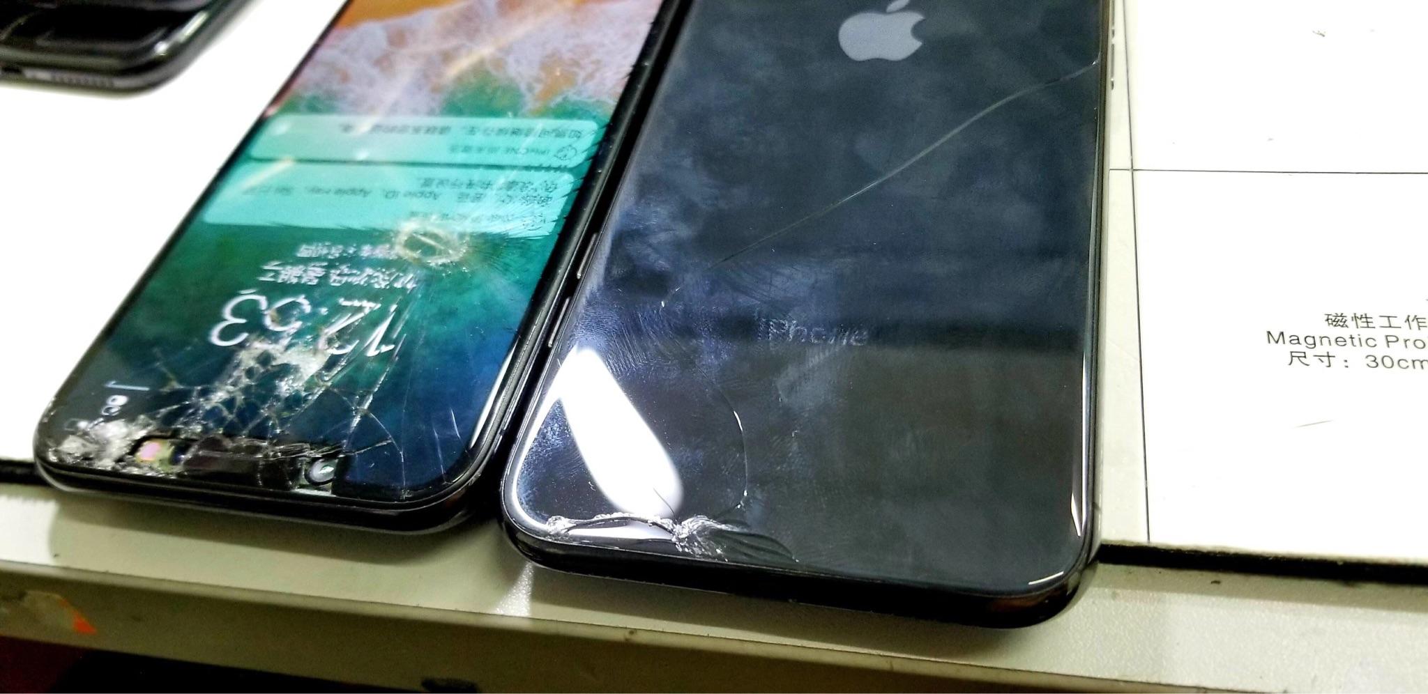 你的iphonex屏幕是怎么碎的