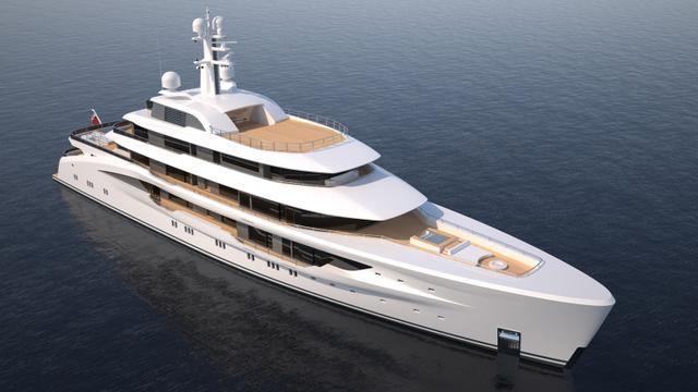 遨慕世迄今为止总吨位最大的游艇下水全长78米