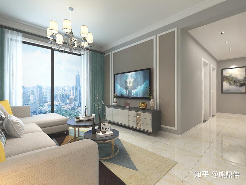 浅灰色乳胶漆墙面,用什么颜色的电视背景墙合适? - 知乎