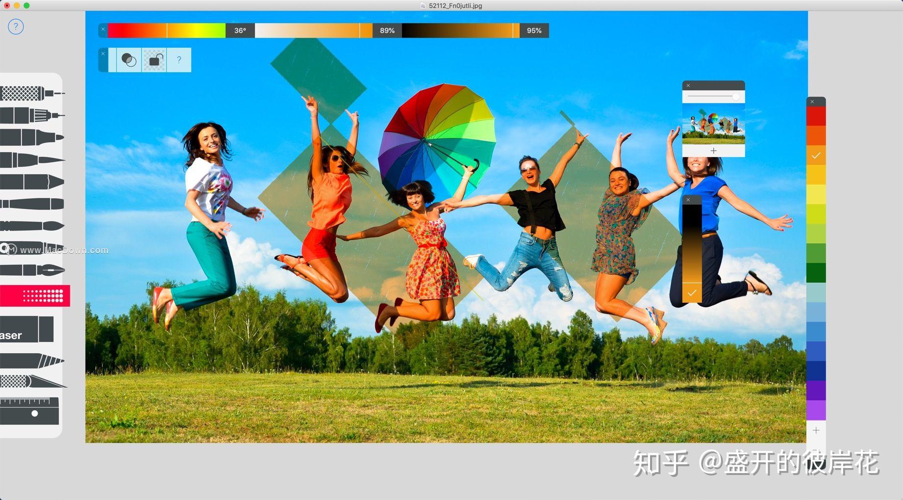 tayasuisketchespromac真实的图形绘画接近现实颜色的水彩画笔