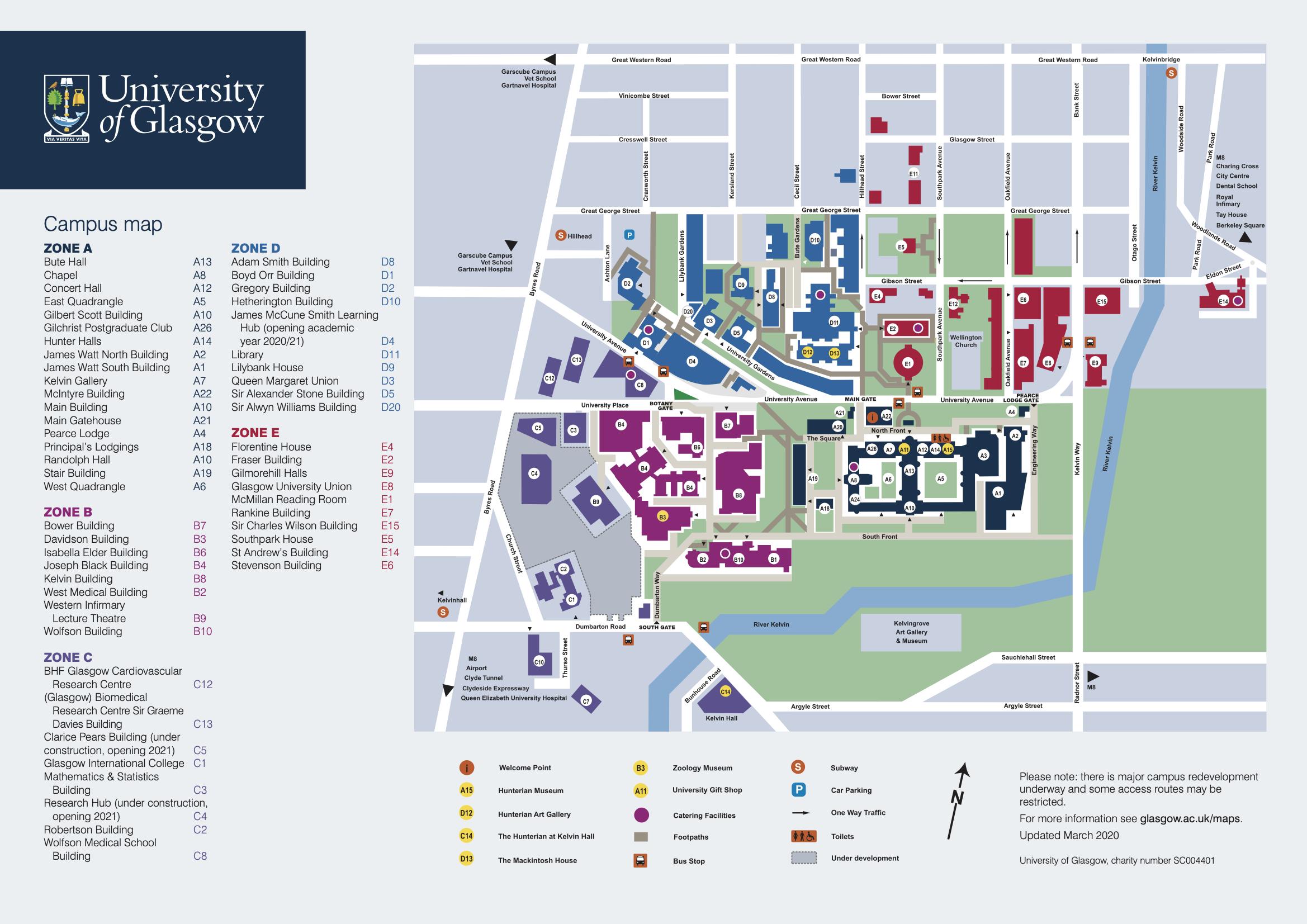 格拉斯哥大学地图图片