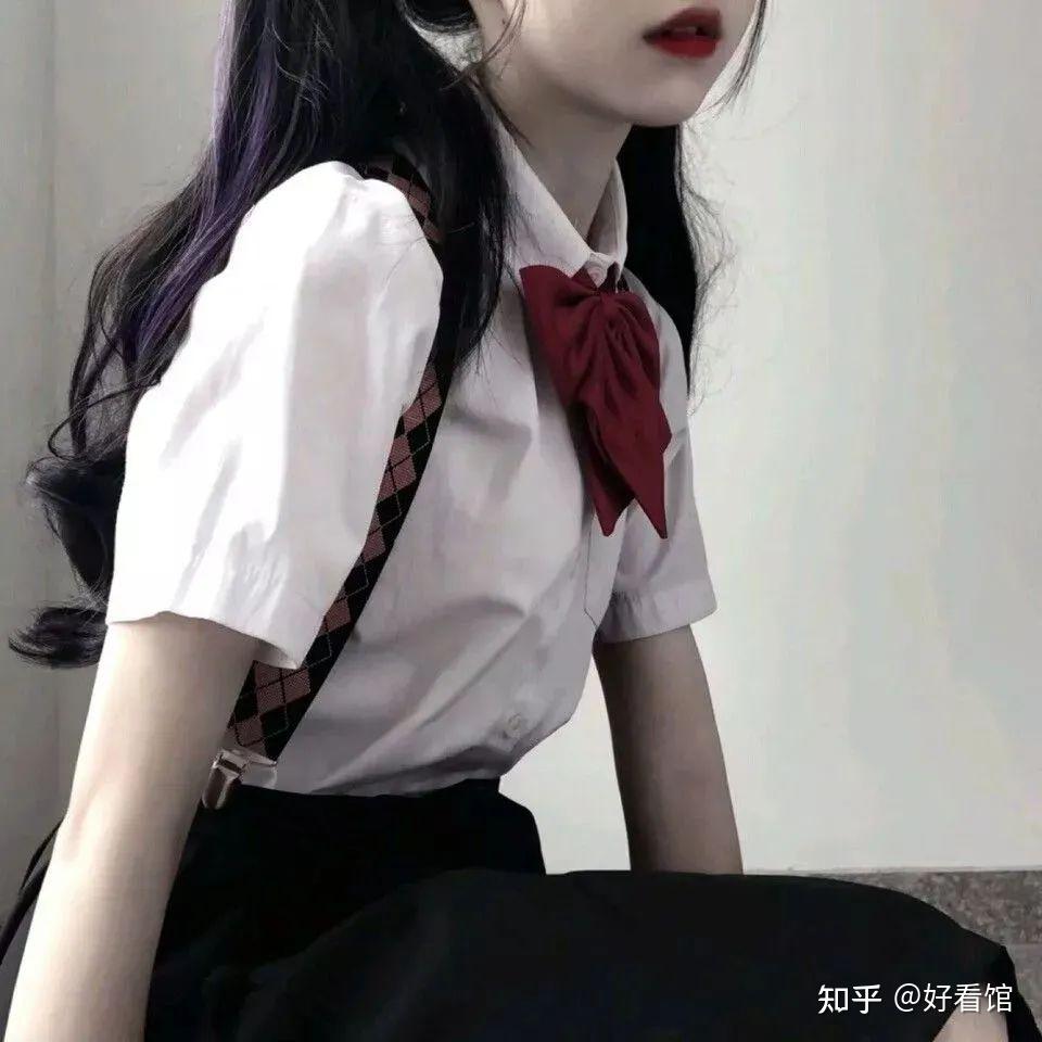 jk制服头像|黑色jk制服头像霸气|女生头像霸气超拽jk|jk制服半身头像