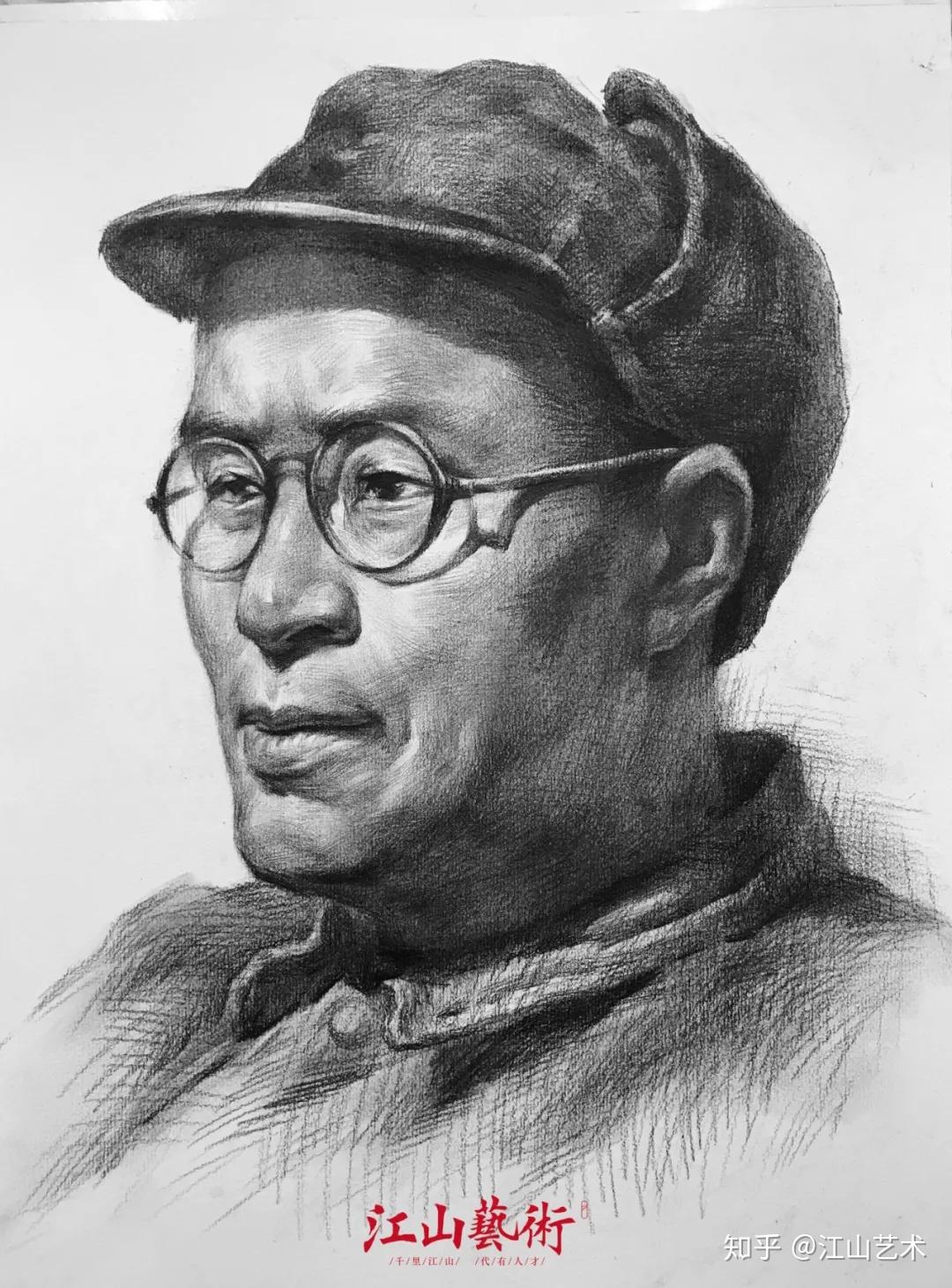 江山画室干货丨预测素描考题军人头像名师高分卷讲解视频