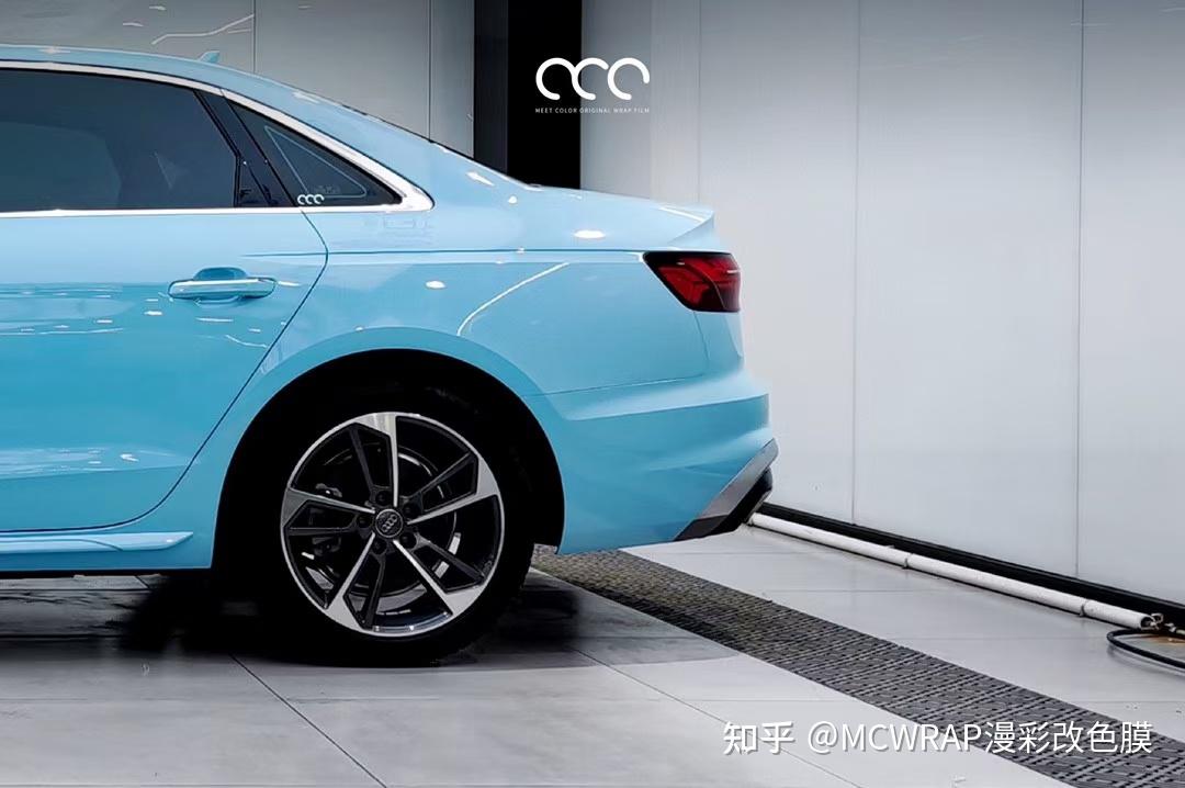 奥迪a4l 漫彩改色膜pet海风蓝 - 知乎