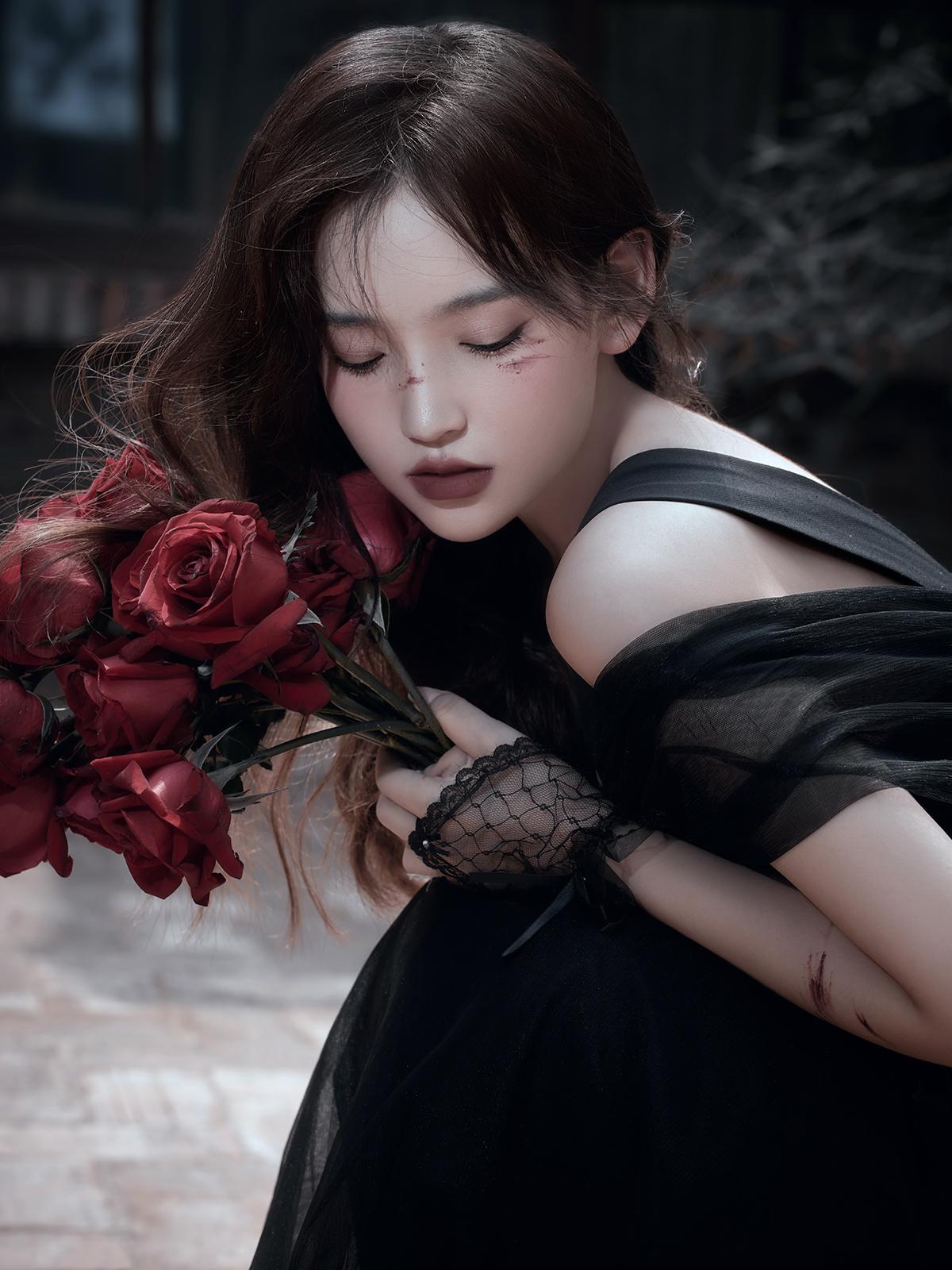 女孩子拍写真一定要尝试一次黑纱 - 知乎