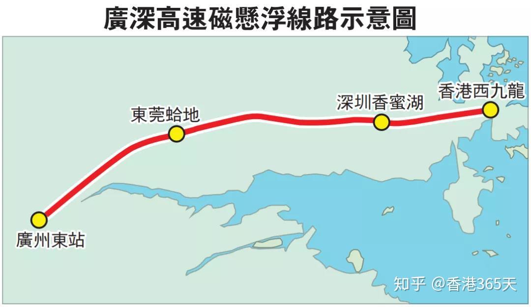 规划中的广深高速磁悬浮,时速达600公里.