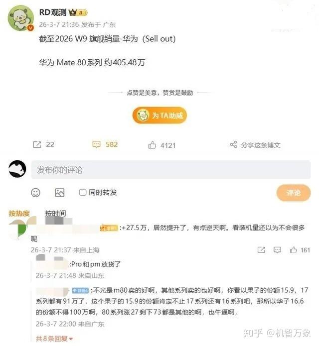 Pro Max和RS不再缺货限购!数据显示华为Mate 80系列销量破400万台
