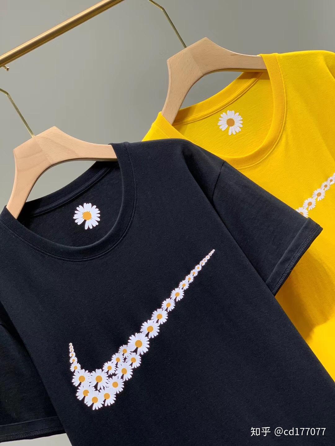 耐克20ss潮流雏菊t恤男女同款权志龙小雏菊