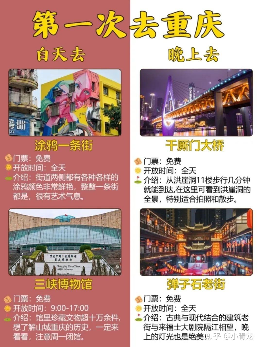 出发【重庆】|重庆3-5天旅游攻略(附路线图)连朋友圈文案都安排好了 - 知乎