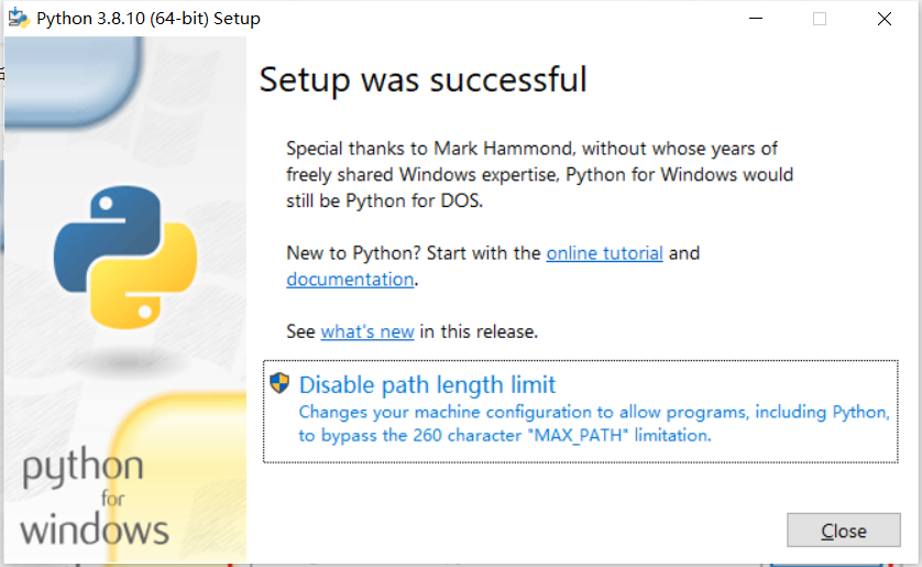 Python venv win10 