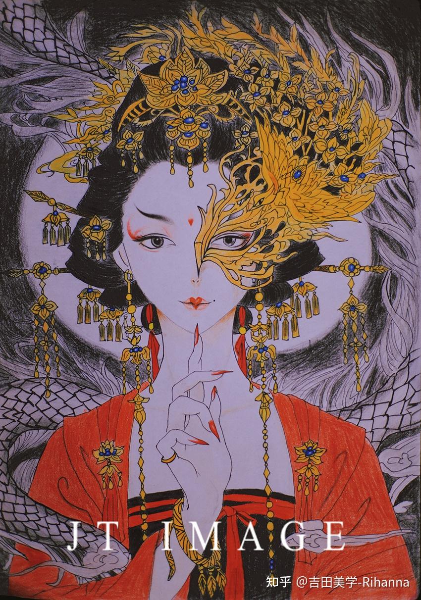 学化妆手绘美人图纸妆素描彩妆师必备技能吉田美学化妆培训学校