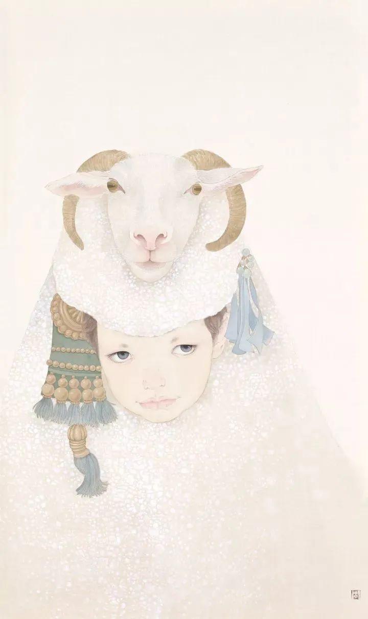【国画天地】周雪:一股幽怨埋藏在艳丽的色彩之下 - 知乎