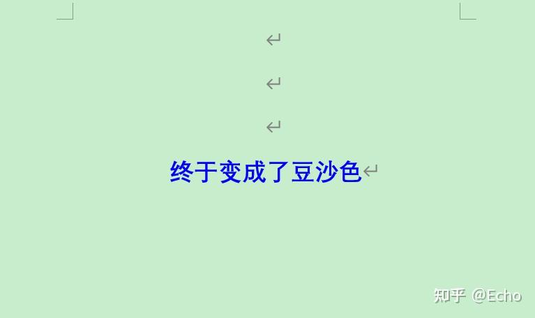 Microsoft word 2019 豆沙色成功!