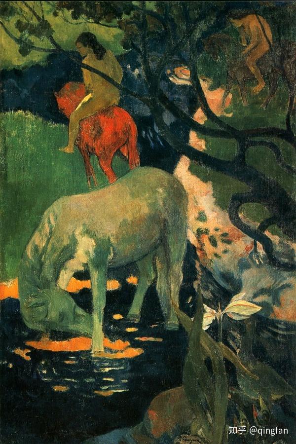 白马乳房与红花在19世纪中晚期出现的印象派画家们,尤其是今天人们最