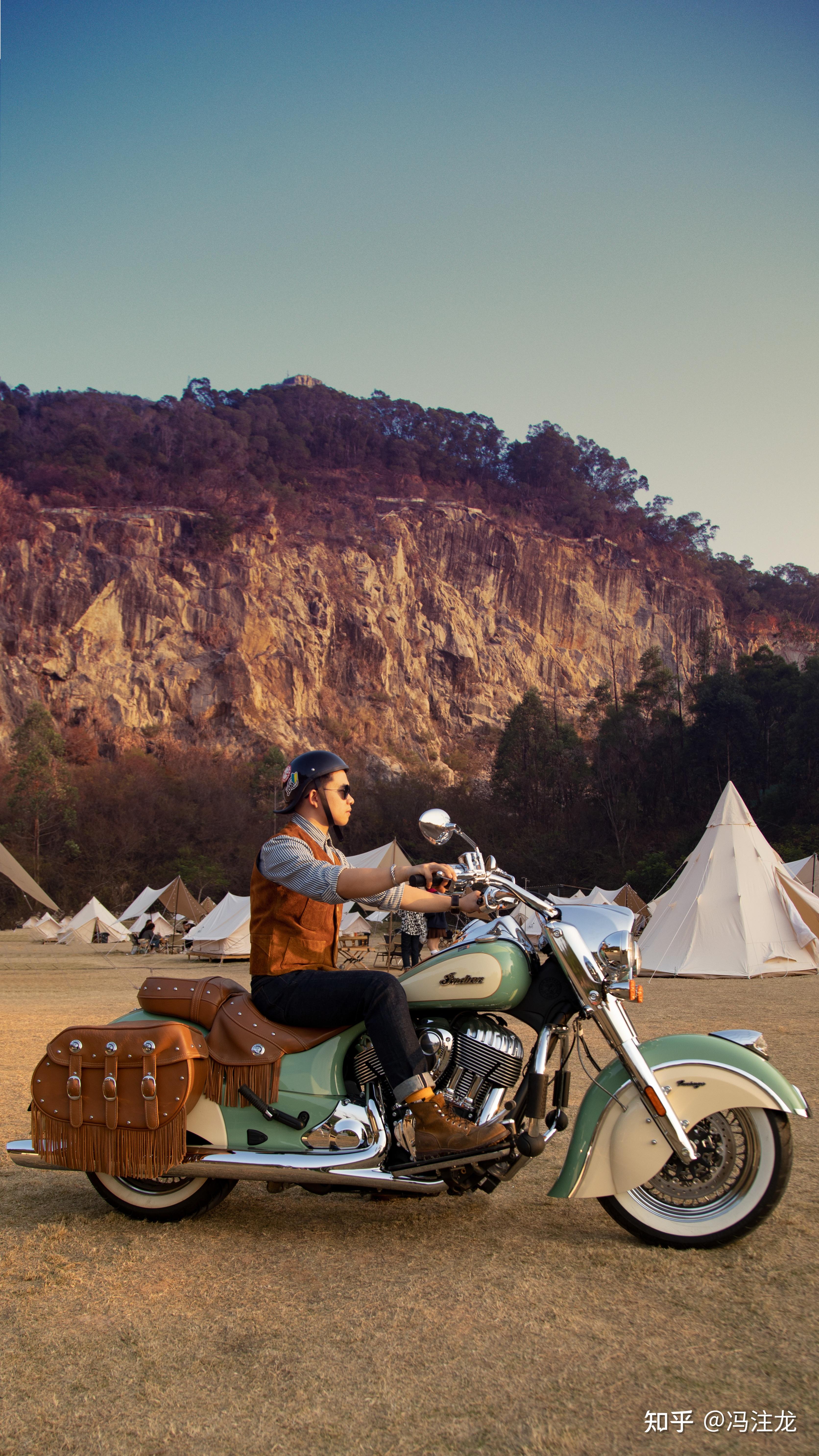 印第安酋长复古摩托车杨柳绿象牙白提车作业~ - 知乎