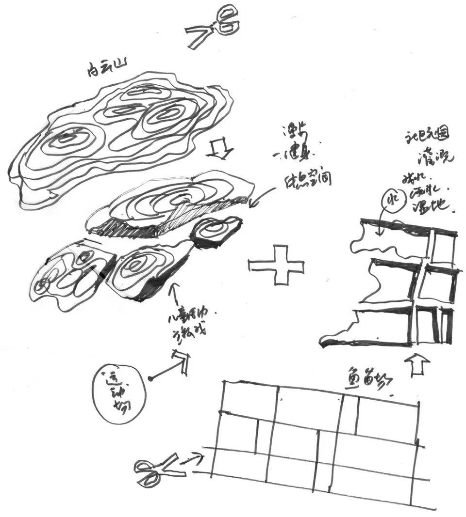 大鱼公园平面图手绘图片