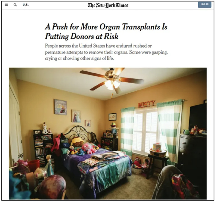 纽约时报器官捐赠改革报道插图