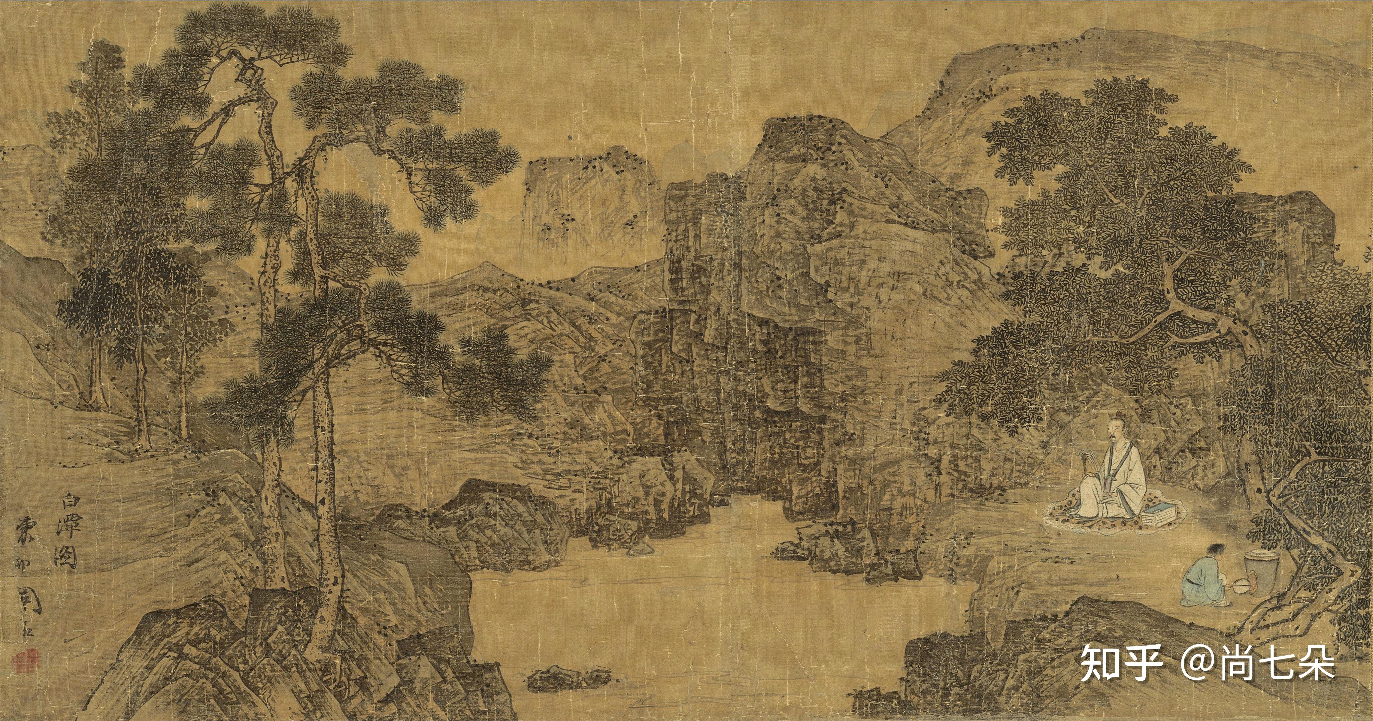 明代周臣、周之冕、雪舟、商喜山水人物花鸟画古代高清国画图片保存 - 知乎