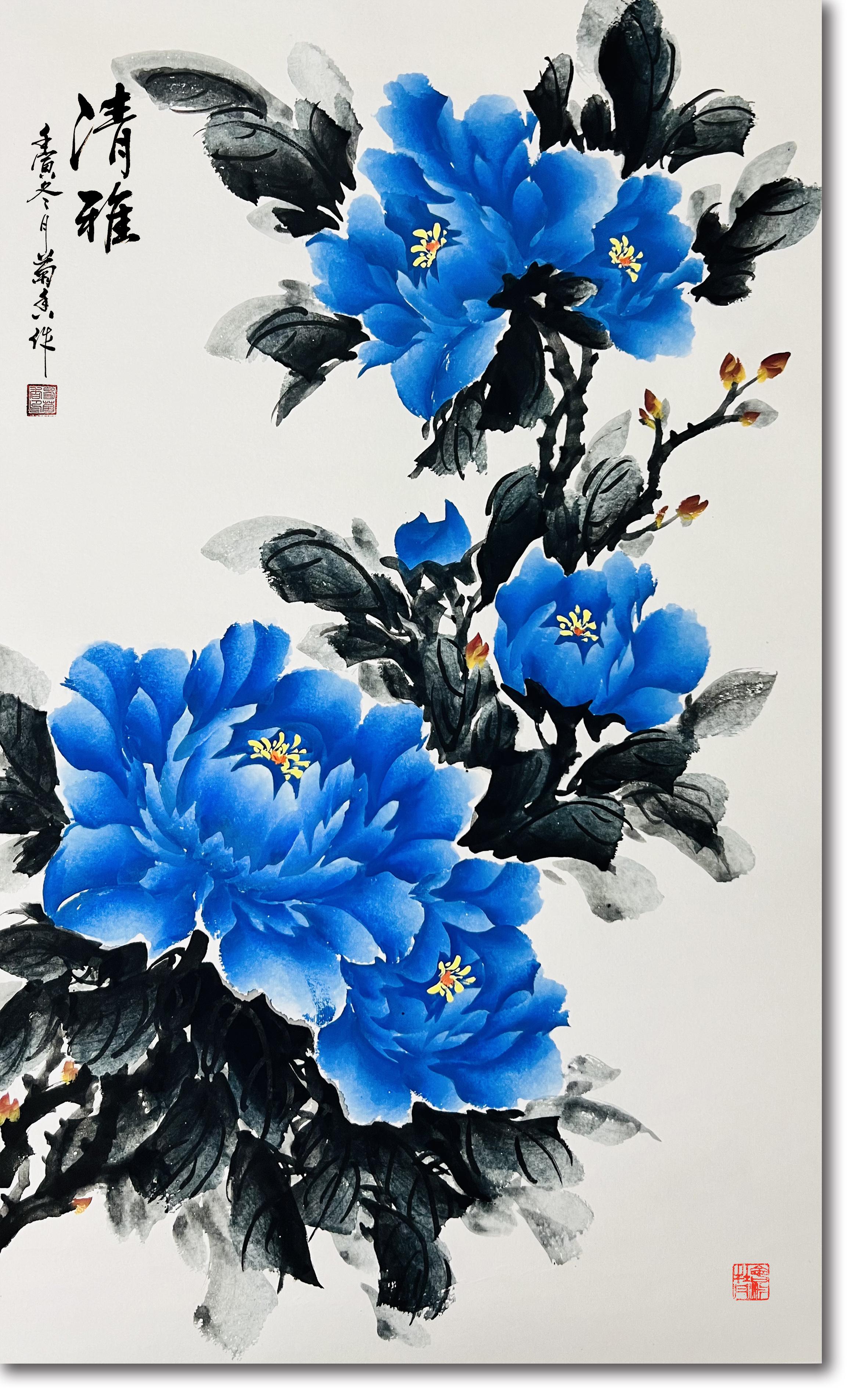 永不落幕——易菊香 尹清冉 李彤 会派牡丹劳动展(五)_中国环球书画网