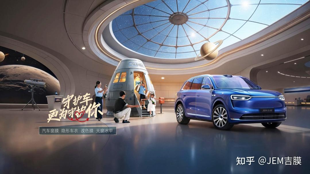 吉膜“离火紫”黄金窗膜,以文化科技融合定义顶奢级防护